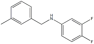 3,4-difluoro-N-[(3-methylphenyl)methyl]aniline Struktur