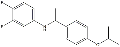 3,4-difluoro-N-{1-[4-(propan-2-yloxy)phenyl]ethyl}aniline Struktur