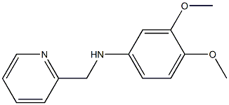 3,4-dimethoxy-N-(pyridin-2-ylmethyl)aniline Struktur