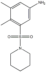 3,4-dimethyl-5-(piperidine-1-sulfonyl)aniline Struktur