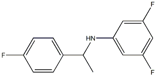 3,5-difluoro-N-[1-(4-fluorophenyl)ethyl]aniline Struktur