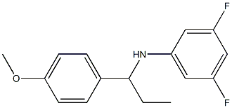 3,5-difluoro-N-[1-(4-methoxyphenyl)propyl]aniline Struktur