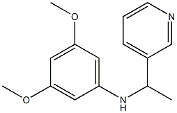 3,5-dimethoxy-N-[1-(pyridin-3-yl)ethyl]aniline Struktur