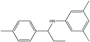 3,5-dimethyl-N-[1-(4-methylphenyl)propyl]aniline Struktur