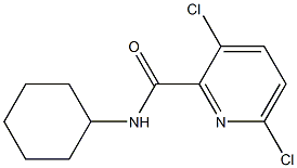 3,6-dichloro-N-cyclohexylpyridine-2-carboxamide Struktur