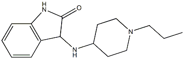 3-[(1-propylpiperidin-4-yl)amino]-2,3-dihydro-1H-indol-2-one Struktur