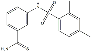 3-[(2,4-dimethylbenzene)sulfonamido]benzene-1-carbothioamide Struktur