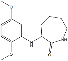 3-[(2,5-dimethoxyphenyl)amino]azepan-2-one Struktur