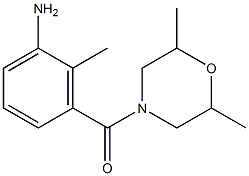 3-[(2,6-dimethylmorpholin-4-yl)carbonyl]-2-methylaniline Struktur