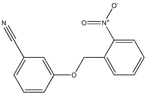 3-[(2-nitrobenzyl)oxy]benzonitrile Struktur