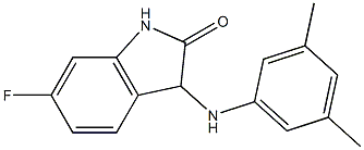 3-[(3,5-dimethylphenyl)amino]-6-fluoro-2,3-dihydro-1H-indol-2-one Struktur