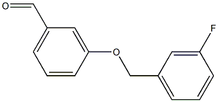 3-[(3-fluorophenyl)methoxy]benzaldehyde Struktur