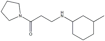 3-[(3-methylcyclohexyl)amino]-1-(pyrrolidin-1-yl)propan-1-one Struktur