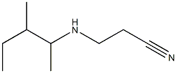 3-[(3-methylpentan-2-yl)amino]propanenitrile Struktur