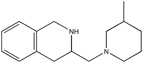 3-[(3-methylpiperidin-1-yl)methyl]-1,2,3,4-tetrahydroisoquinoline Struktur