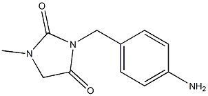 3-[(4-aminophenyl)methyl]-1-methylimidazolidine-2,4-dione Struktur