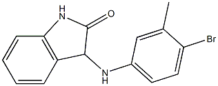 3-[(4-bromo-3-methylphenyl)amino]-2,3-dihydro-1H-indol-2-one Struktur