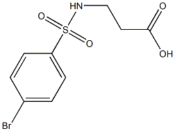 3-[(4-bromobenzene)sulfonamido]propanoic acid Struktur