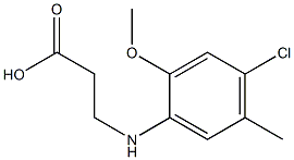 3-[(4-chloro-2-methoxy-5-methylphenyl)amino]propanoic acid Struktur