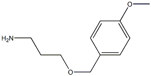 3-[(4-methoxyphenyl)methoxy]propan-1-amine Struktur