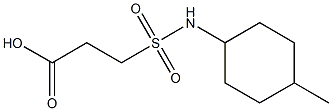 3-[(4-methylcyclohexyl)sulfamoyl]propanoic acid Struktur