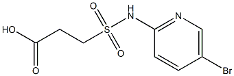 3-[(5-bromopyridin-2-yl)sulfamoyl]propanoic acid Struktur