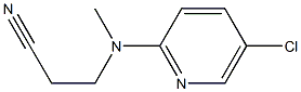 3-[(5-chloropyridin-2-yl)(methyl)amino]propanenitrile Struktur