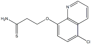 3-[(5-chloroquinolin-8-yl)oxy]propanethioamide Struktur