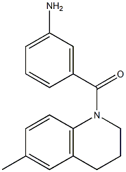 3-[(6-methyl-3,4-dihydroquinolin-1(2H)-yl)carbonyl]aniline Struktur