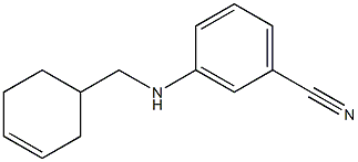 3-[(cyclohex-3-en-1-ylmethyl)amino]benzonitrile Struktur