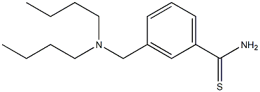 3-[(dibutylamino)methyl]benzene-1-carbothioamide Struktur