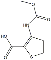 3-[(methoxycarbonyl)amino]thiophene-2-carboxylic acid Struktur