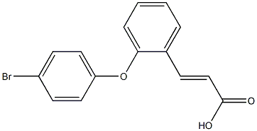 3-[2-(4-bromophenoxy)phenyl]prop-2-enoic acid Struktur