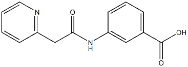 3-[2-(pyridin-2-yl)acetamido]benzoic acid Struktur