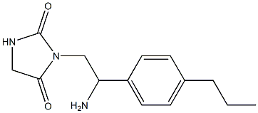 3-[2-amino-2-(4-propylphenyl)ethyl]imidazolidine-2,4-dione Struktur