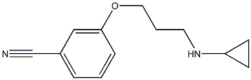 3-[3-(cyclopropylamino)propoxy]benzonitrile Struktur