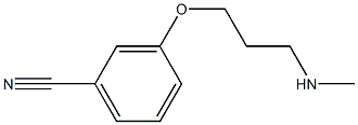 3-[3-(methylamino)propoxy]benzonitrile Struktur