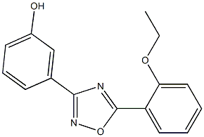 3-[5-(2-ethoxyphenyl)-1,2,4-oxadiazol-3-yl]phenol Struktur