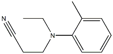 3-[ethyl(2-methylphenyl)amino]propanenitrile Struktur