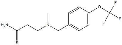 3-[methyl({[4-(trifluoromethoxy)phenyl]methyl})amino]propanethioamide Struktur