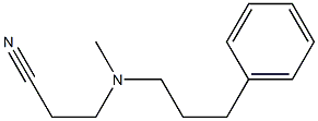 3-[methyl(3-phenylpropyl)amino]propanenitrile Struktur