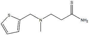 3-[methyl(thiophen-2-ylmethyl)amino]propanethioamide Struktur