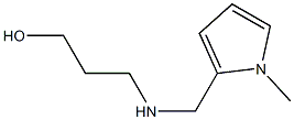 3-{[(1-methyl-1H-pyrrol-2-yl)methyl]amino}propan-1-ol Struktur