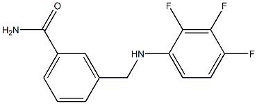 3-{[(2,3,4-trifluorophenyl)amino]methyl}benzamide Struktur