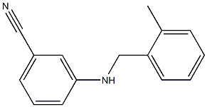 3-{[(2-methylphenyl)methyl]amino}benzonitrile Struktur