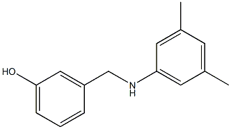 3-{[(3,5-dimethylphenyl)amino]methyl}phenol Struktur