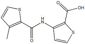 3-{[(3-methylthien-2-yl)carbonyl]amino}thiophene-2-carboxylic acid Struktur