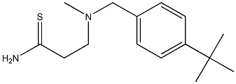 3-{[(4-tert-butylphenyl)methyl](methyl)amino}propanethioamide Struktur