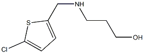 3-{[(5-chlorothiophen-2-yl)methyl]amino}propan-1-ol Struktur