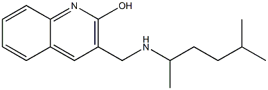 3-{[(5-methylhexan-2-yl)amino]methyl}quinolin-2-ol Struktur